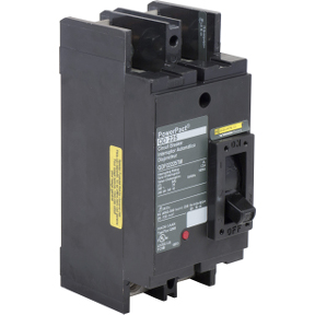 Schneider Electric Molded Case Circuit Breaker; 2-Pole; 225A; 240VAC; 25kA @ 240VAC; Studs w/ Nuts; Washers (Line) / Lugs (Load); UL 489